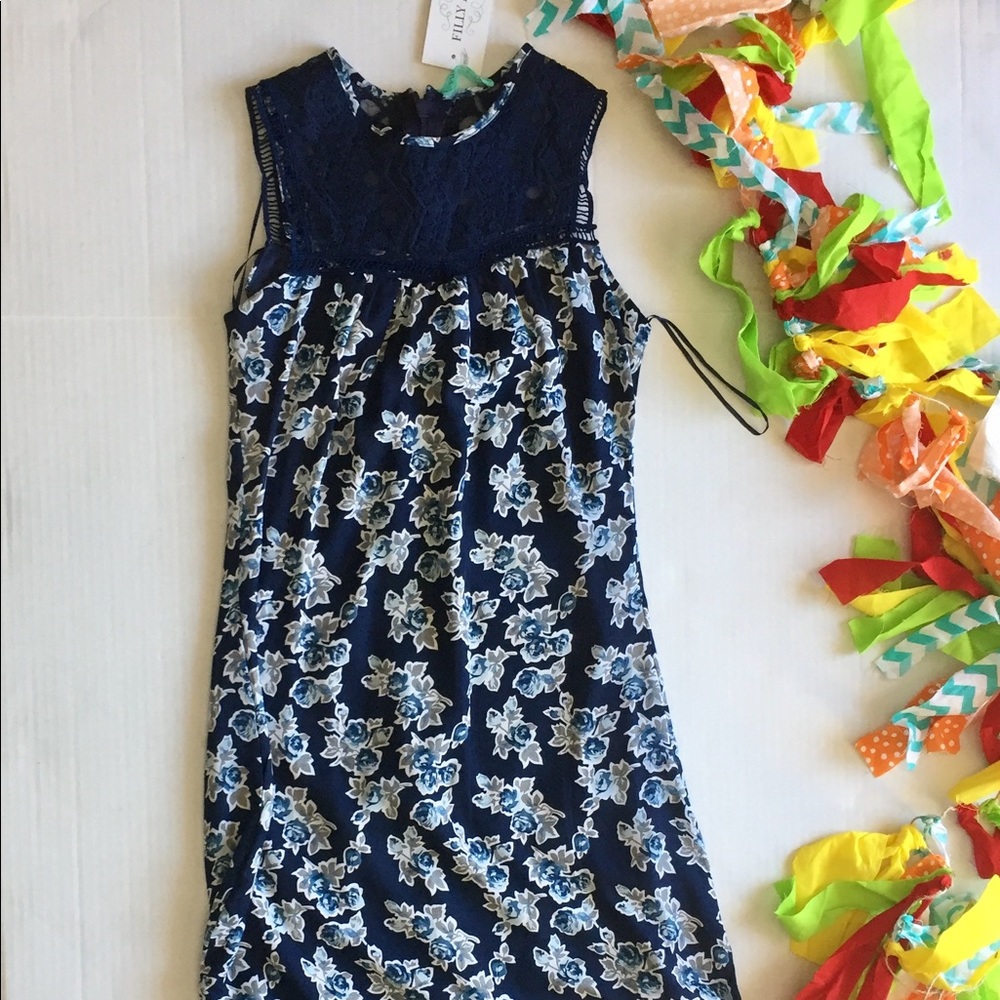 Filly Flair lace and floral dress- NWT